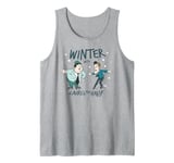 Winter With Laurel & Hardy Christmas Comedy Duo Tank Top