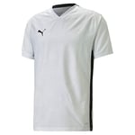 PUMA Maillot Teamcup Tee Homme, Blanc, L