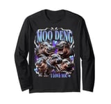 Moo-Deng Hippo The Famous Baby Pigmy Moodeng Long Sleeve T-Shirt