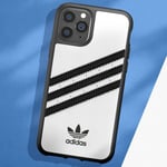 Coque pour iPhone 11 Pro Bords Surélevés 3 Stripes Blanc