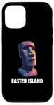 Coque pour iPhone 12/12 Pro Statue Moai Île de Pâques Rapa Nui