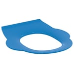 Porcher Siège de toilette Abattant WC Bleu pour WC Enfant Contour 21 Lunette de toilette pour Ecole à partir de 6 ans Résistant Ne Rouille Pas Blanc, Modèle authentique, S454201