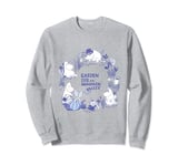 Moomin Garden Life In Moominvalley Blue Print Sweatshirt