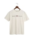 Gant Mens T-shirt - White Cotton - Size 2XL