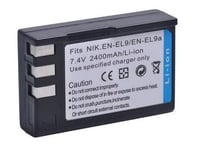 Batterie 2400mAh type EN-EL9 EN-EL9a Pour NIKON D3000 D40 D40A D40C D40X D5000