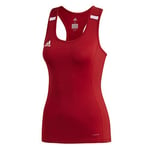 Adidas Women's T19 TANK W Top, Power red/White, XL