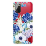 Samsung Galaxy A02s Fleksibelt Plastikkdeksel - Blomster Print