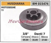 Pignon HUSQVARNA Moteur Tronçonneuse 55 3/8 Dents 7 015474