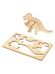Colorations - Create and Decorate your Wooden 3D Puzzle Dinosaur Set of 4