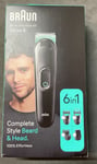 Braun Series 3 6-in-1 Trimmer Style Kit For Beard & Head MGK3411 Brand New