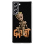 ERT GROUP Coque de téléphone Portable pour Samsung S21 FE Original et sous Licence Officielle Marvel Motif Groot 005 Parfaitement adapté à la Forme du téléphone Portable, Coque en TPU