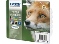 Epson Fox Flerpack 4 Färger T1285 Durabrite Ultra-Bläck, 5,9 Ml, 3,5 Ml, 1 Styck, Flerpack