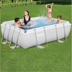 Bestway 9ft 3 x 6ft 5 33in Power Steel Frame Pool Inc Filt...