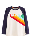 Little Bird By Jools Oliver Kids' Happy Long Sleeve T-Shirt, Navy/Multi