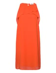 Esprit Casual Dresses Light Woven Orange