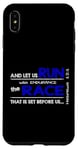 iPhone XS Max Hebrews 12:1 - RUN with endurance the RACE Bible Inspired Case