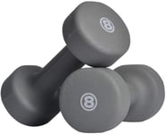 Shengluu Weights Dumbbells Sets Women Solid Cast Iron Dumbbell Hex Rubber Barbell Set For Strength Core Training Fitness Equipment (Color : Gray 8 Lbs X2)