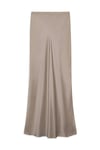 Bar Silk Maxi Skirt - Taupe