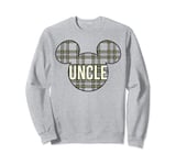 Disney Mickey And Friends Noël Plaid Mickey Uncle Sweatshirt