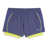 W RUN VELOCITY 2IN1 3" SHORT Blue Crystal - PUMA, størrelse Medium