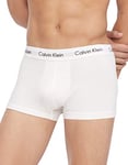 Calvin Klein Men's Low Rise Trunk 3pk 0000u2664g Low Rise Trunk, White (White), S