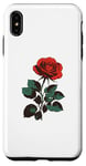 iPhone XS Max Cute Red Roses Flower Gardening Red Flower Valentines Day Case