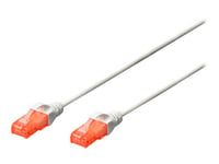 Digitus Professional - Patch-Kabel - Rj-45 (Hane) Till Rj-45 (Hane) - 10 M - Utp - Cat 6E - Halogenfri, Formpressad, Hakfri - Vit