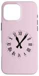 iPhone 16 Pro Max Clock Ticking Hour Retro in Black Color Case