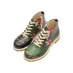 DOGO Femme Cuir Vegan Multicolore Bottines Zippées - Nope Motif-40