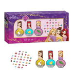 Disney Produits - Coffret Princesses Coffret 3 Vernis & Autocollants Pour Ongles