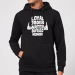 The Flintstones Loyal Order Of Water Buffalo Member Hoodie - Black - L - Noir