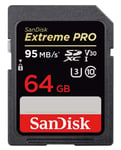 SANDISK EXTREME PRO SDXC 64GB UP TO R170MB/S W90MB/S SD CARD UHS