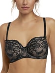 Fantasie Womens Bronte Vertical Seam Bra - Black Nylon - Size 34D