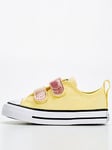 Converse Infant Girls Easy-On Velcro Citrus Glitz Ox Trainers - Multi, Multi, Size 7 Younger