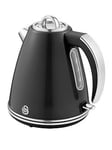 Swan Sk19020Bn Retro Jug Kettle, Fast Boil, Easy Pour, 360 Degree Base, 1.5L, 3000W, Black