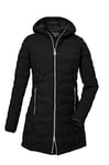 G.I.G.A. DX Femme Femme Parka matelassée avec capuche/parka fonctionnelle aspect duvet GW 20 WMN QLTD PRK GW 20 WMN QLTD PRK, schwarz, 46, 39844-000