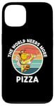 iPhone 13 Retro Bee The World Needs More Pizza Retro Pizza Lover Case