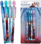 Disney Frozen 4 Pack Pop-Up HB Pencils Stationery Kids School Princess Elsa Anna