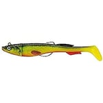 Berkley Powerbait Power Sardine - Leurre Souple Polyvalent Texan pour la Pêche en Mer, Founit avec deux Paddle pour le Lieu, Bar, et autres Carnassiers, Blackminnow FIIIsh