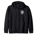 CZECH REPUBLIC LION SYMBOL CZECHIA COAT OF ARMS FLAG SHIELD Zip Hoodie