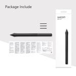 Stylo Wacom 4K (LP-1100-0K) pour tablettes Wacom Intuos (CTL-4100/6100,CTL-4100WL/6100WL),4096 recyclage sous pression - Type Wacom Pen 4K