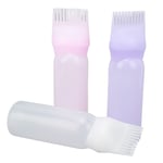 Hair Dye Applicator Bottle 3pcs Root Comb Bottle Applicator Styling Tool