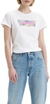 Levi's Femme The Perfect Tee T-Shirt, 501 Quilt Bw Fill Bright White , XXS