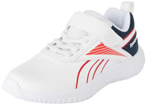 Reebok Boys Rush Runner 5 Syn Alt Sneaker, Ftwrwhite Vectornavy Vectorred, 12 UK Child