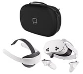 Meta Quest 3S Mixed Reality Headset, Strap & Case Bundle - 128 GB