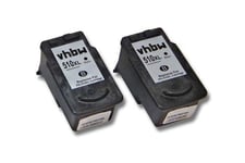 vhbw 2x cartouche pour imprimante en lot pour Canon Pixma MX410, MX420 comme Canon PG-510, PG-510XL.