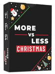 Christmas Card Game More vs Less - Family Games | Christmas Stocking Filler Games | Xmas Gift Ideas, Secret Santa Gifts | Holiday Party Games | Cards Games for Adults Parties | Age 15+