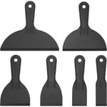 6 Pièces Couteau à Mastic, Spatules Plastique, Outil de Grattoir de Peinture pour Décalcomanies, Papier Peint, Pâtisserie Voiture - 1.5/2/3/4/6/8