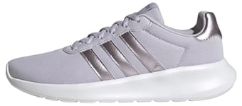 adidas Femme Lite Racer 3.0 Shoes Chaussures de Course, Silver Dawn/FTWR White/Silver Violet, 38 2/3 EU