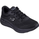 Skechers Womens Arch Fit 2.0 - Big League Trainers - Black material_textile - Size UK 3